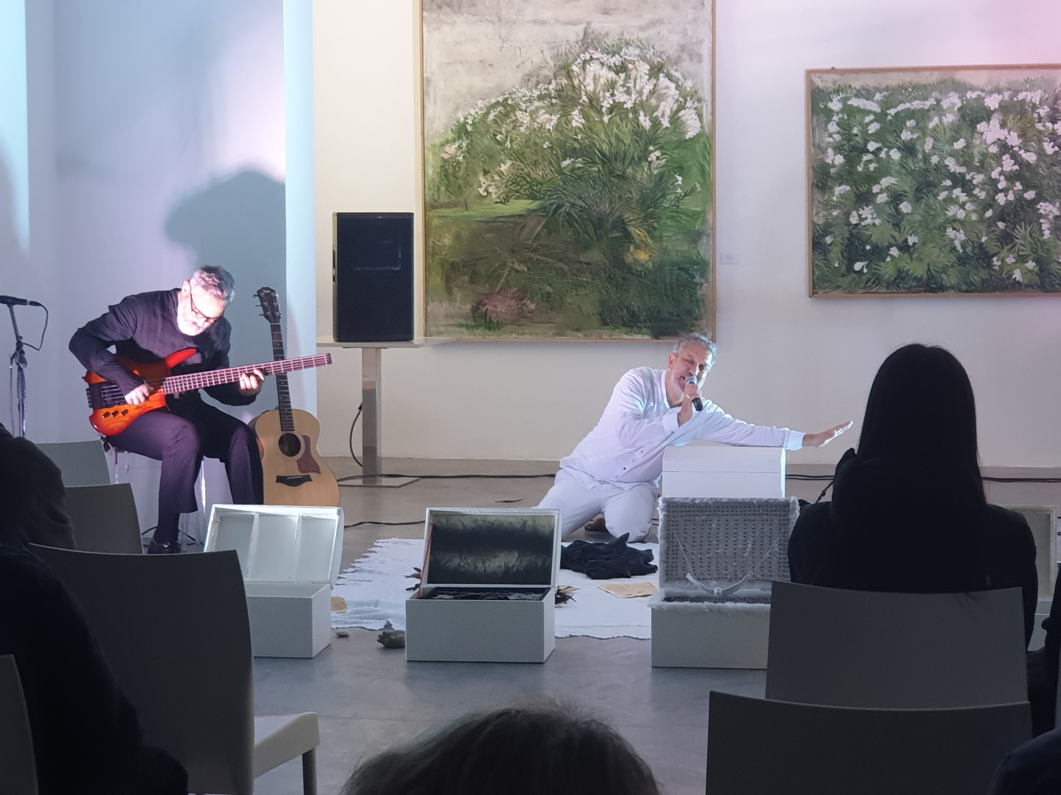 Performance alla GAMC di Viareggio, Giacomo vezzani con Fabio Pappacena